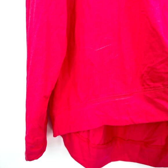 Puma Size XL Pink‎ Jersey Knit Pullover Cowl Neck Hoodie Outerwear Light Shirt - Picture 3 of 5